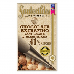 Chocolate con leche y almendras extrafino 41%