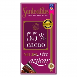 Chocolate amargo sem açúcar 55%