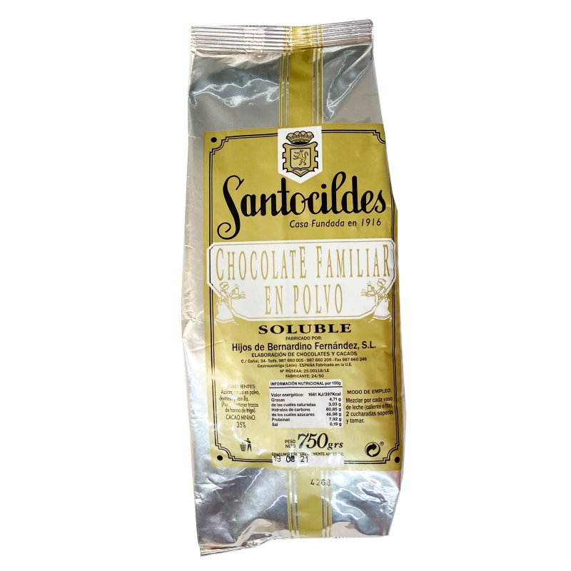 Chocolate en polvo soluble instantaneo 31%