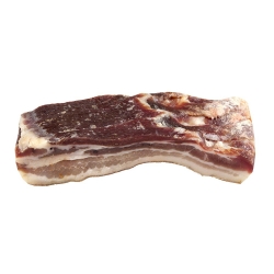 Pedaço de panceta curada...