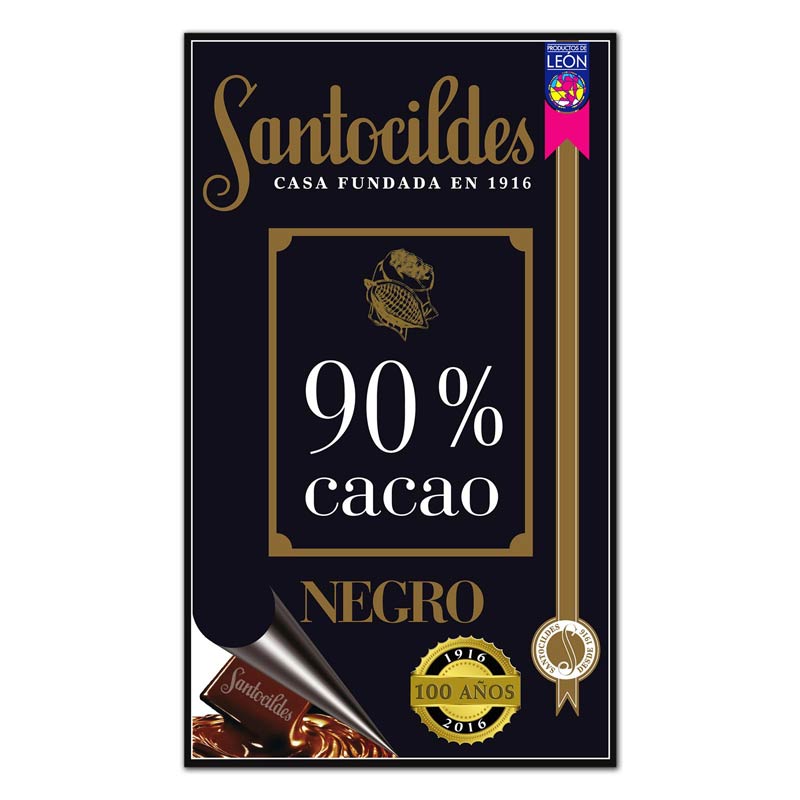 Chocolate negro 90% cacao 200g